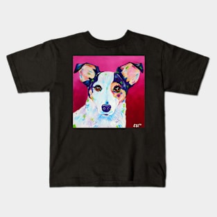 Fox terrier painting - Juno Kids T-Shirt
